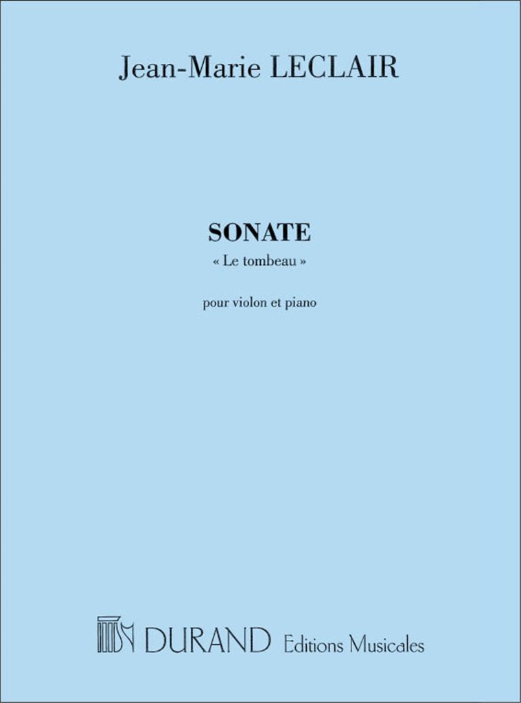 Sonate Le Tombeau Pour Violon Et Piano